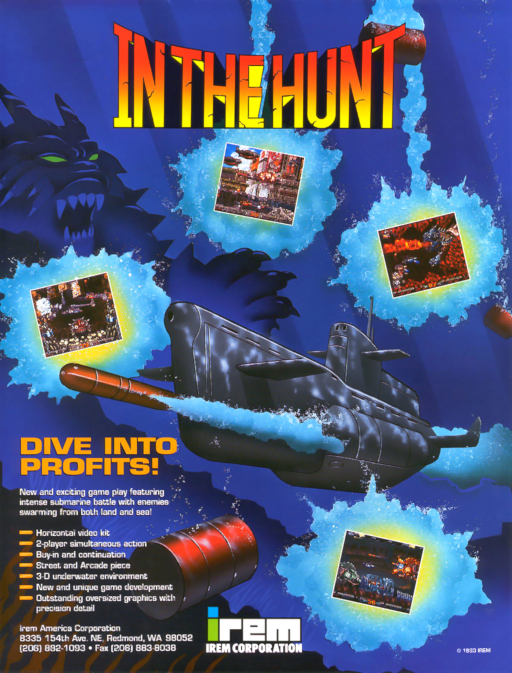 In The Hunt (World) Arcade Game Cover